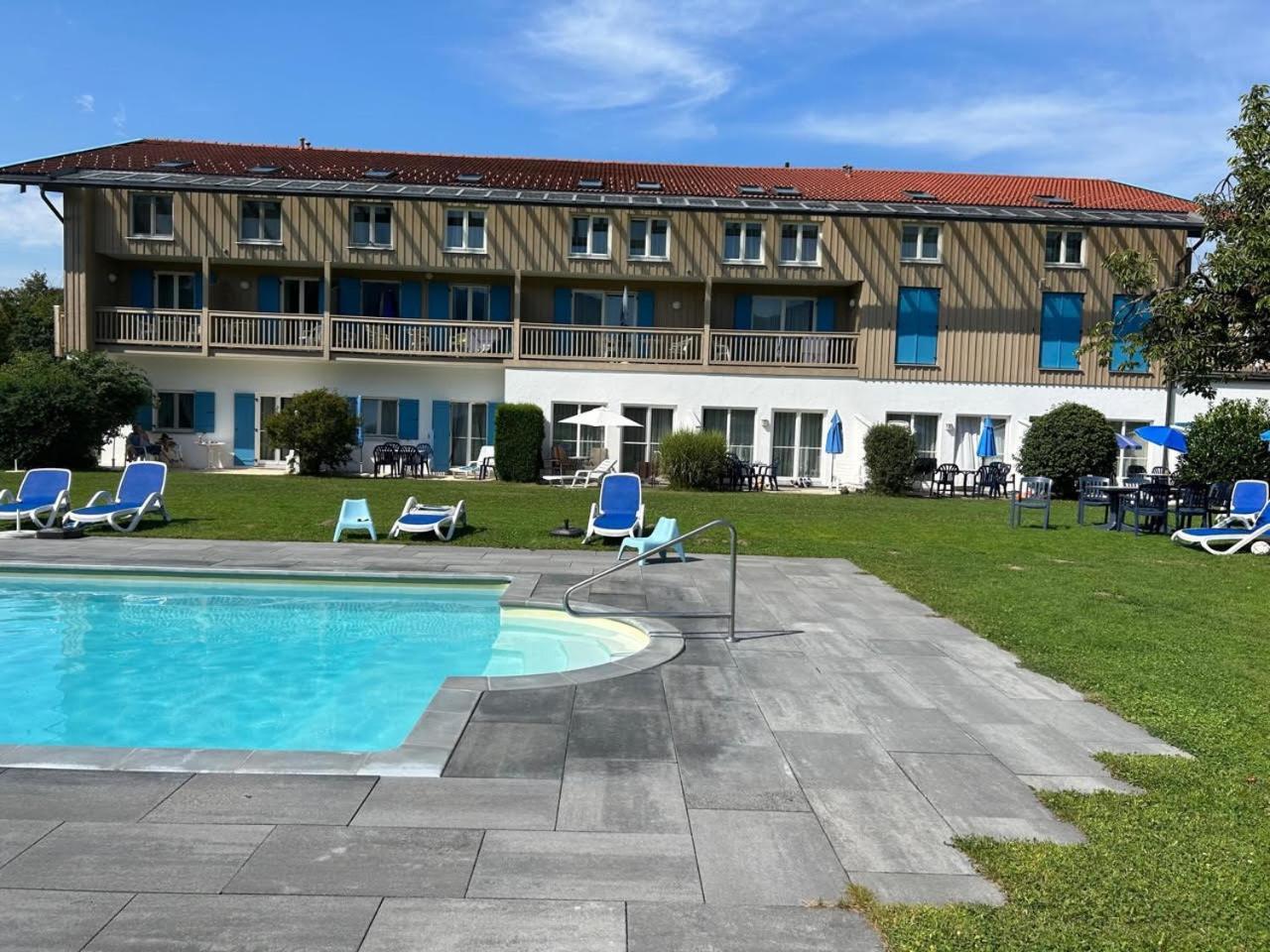 Gabi Mit Pool Und Sauna Übersee Dış mekan fotoğraf